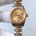 Upgraded Version Rolex Datejust Jubilee Replica Watch - 2-Tone Star Diamond Face 26mm